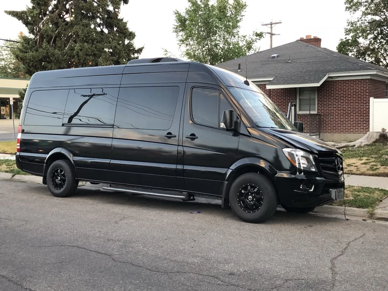 Black 12 Passenger Mercedes-Benz Party Bus, photo 2 for party bus rental
