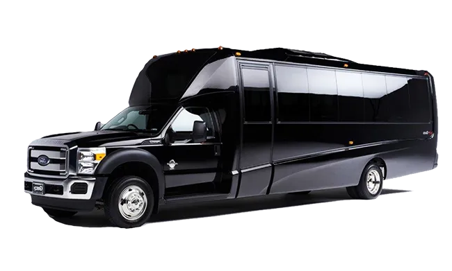 18 Passenger Party Limousine Bus offered for party bus rental