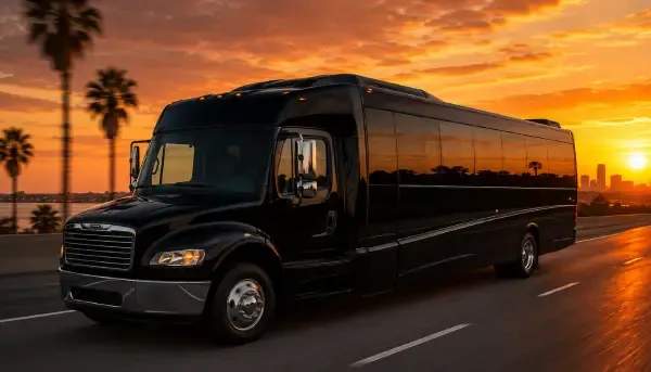 38 Passenger Party Bus Black 38 Passenger Party Bus offered for party bus rental