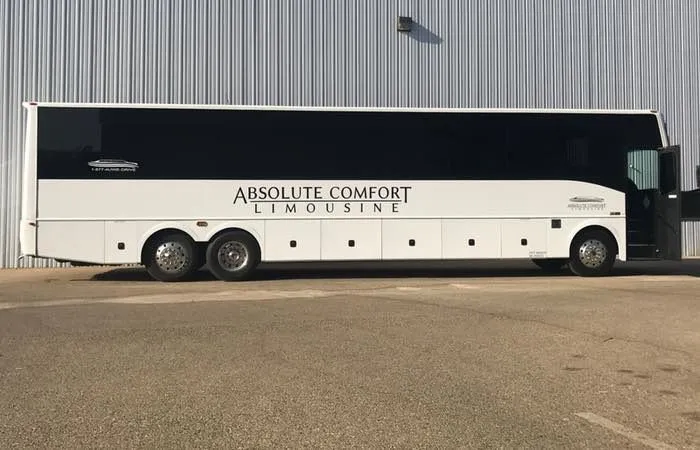 50 Passenger Limo Bus for party bus rental