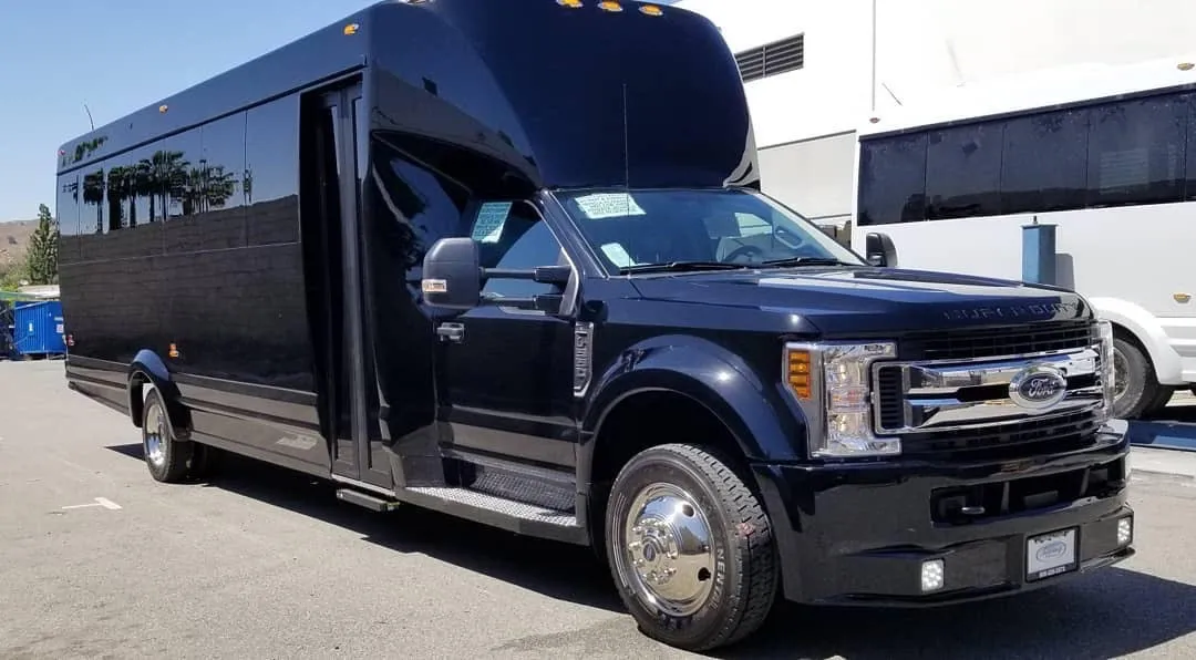 Black Party Bus — 44 Comfort / 50 Maximum for party bus rental