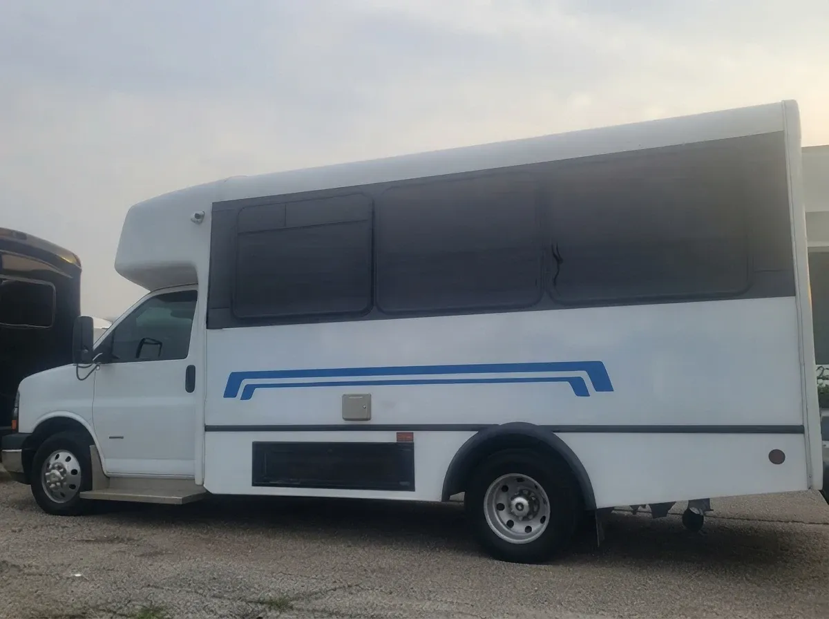 Blue Line Party Bus offered for party bus rental