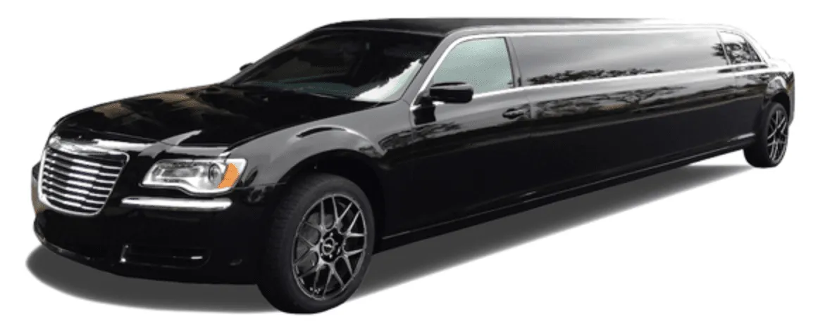 Black C300 Limousine offered for limo rental