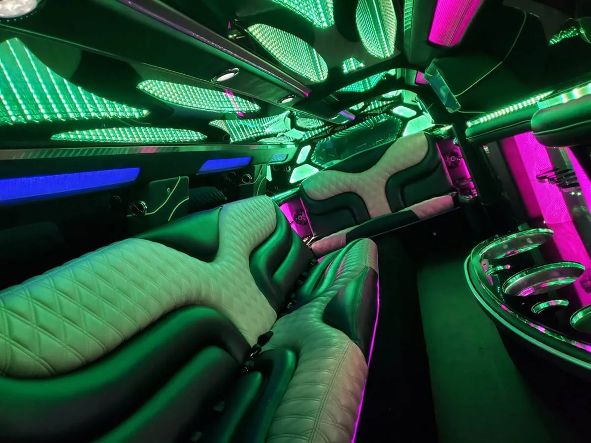 Chrysler 300 Jet Doors interior shot — LED accent lighting and LED ceiling lighting