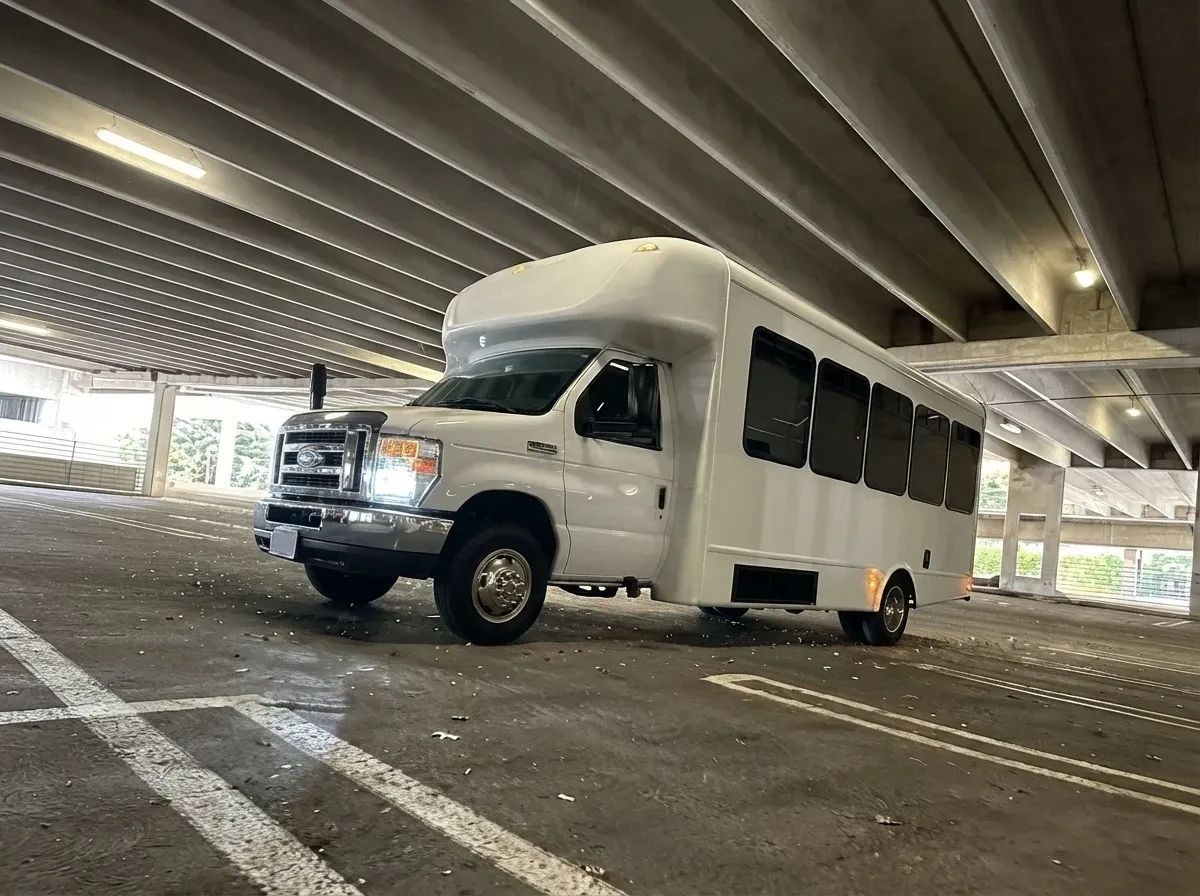 White Ford E-450 Series Party Bus no. 6