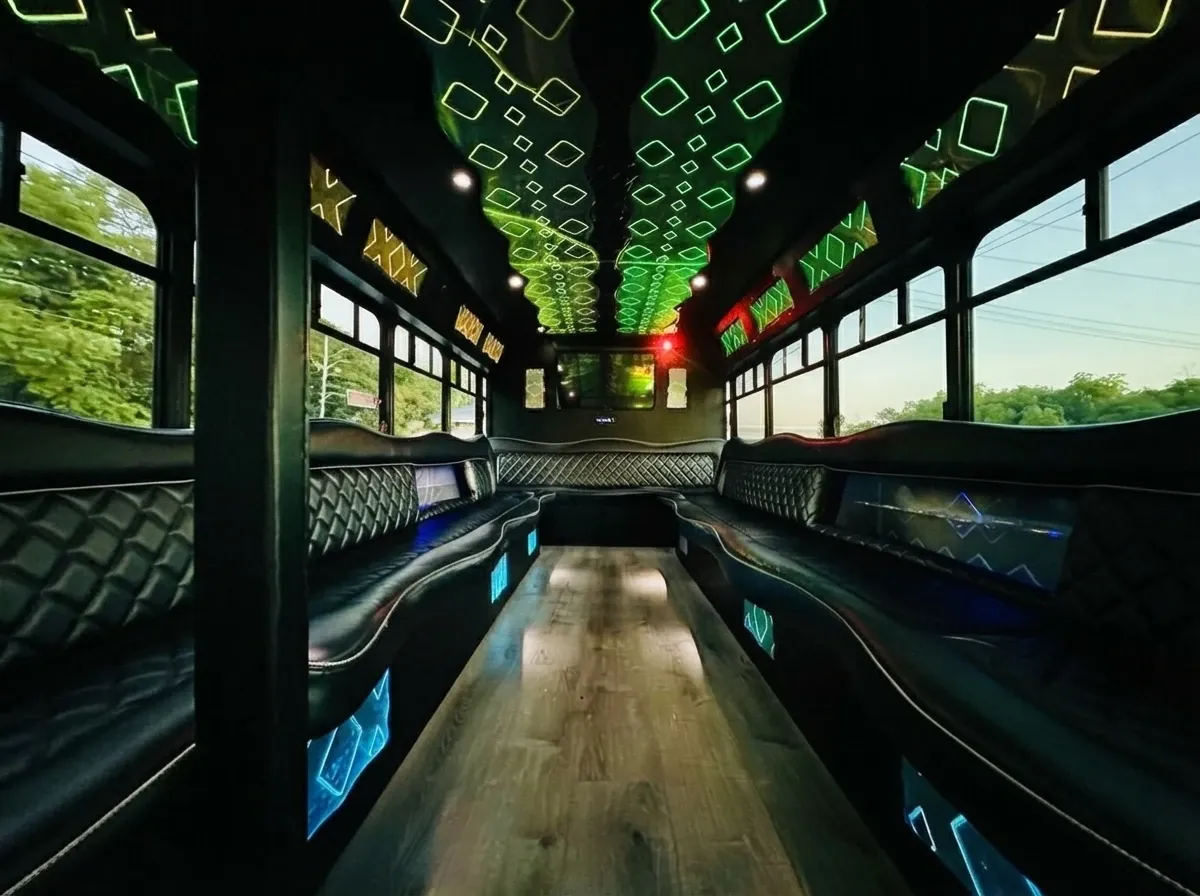 White Ford E-450 Series Party Bus no. 2