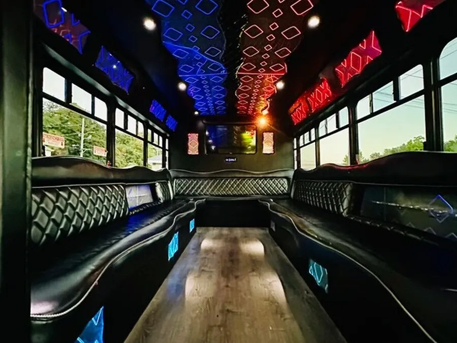 White Ford E-450 Series Party Bus no. 9