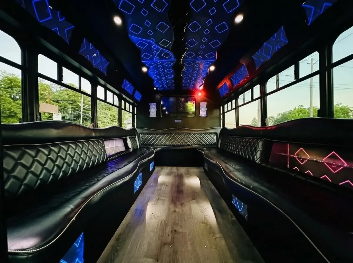 White Ford E-450 Series Party Bus no. 4