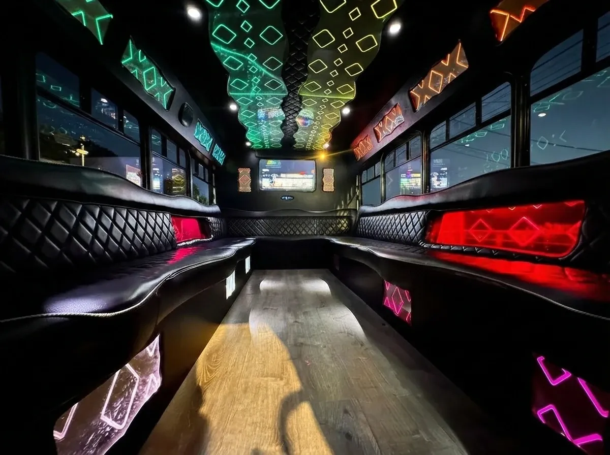 White Ford E-450 Series Party Bus no. 3