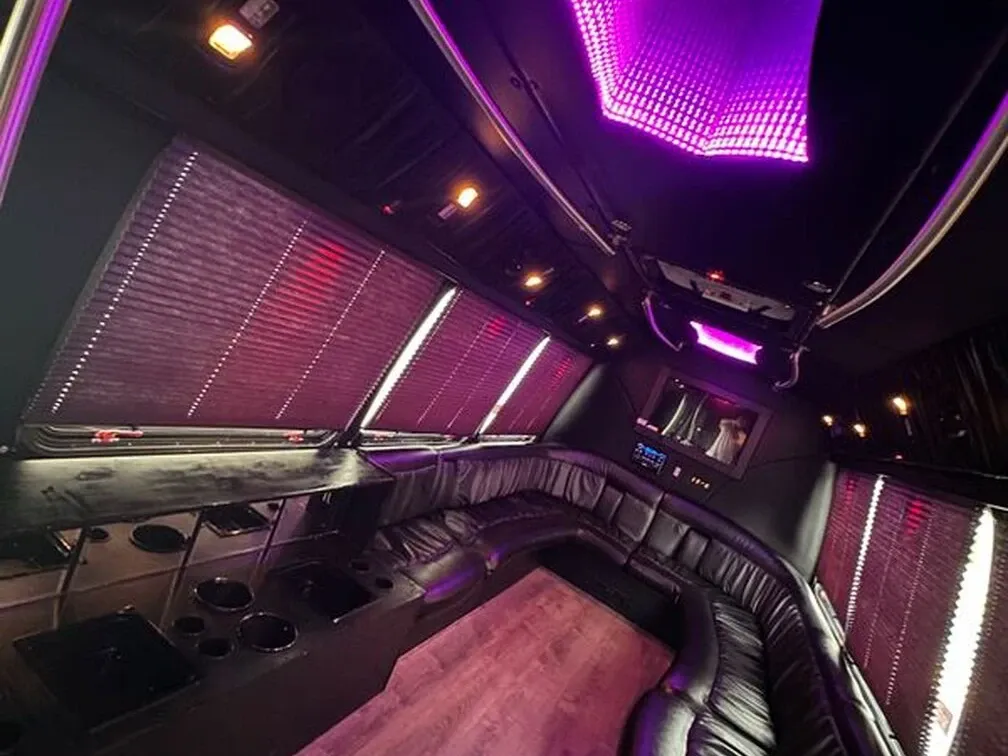 White Ford E-450 Series Party Bus no. 8
