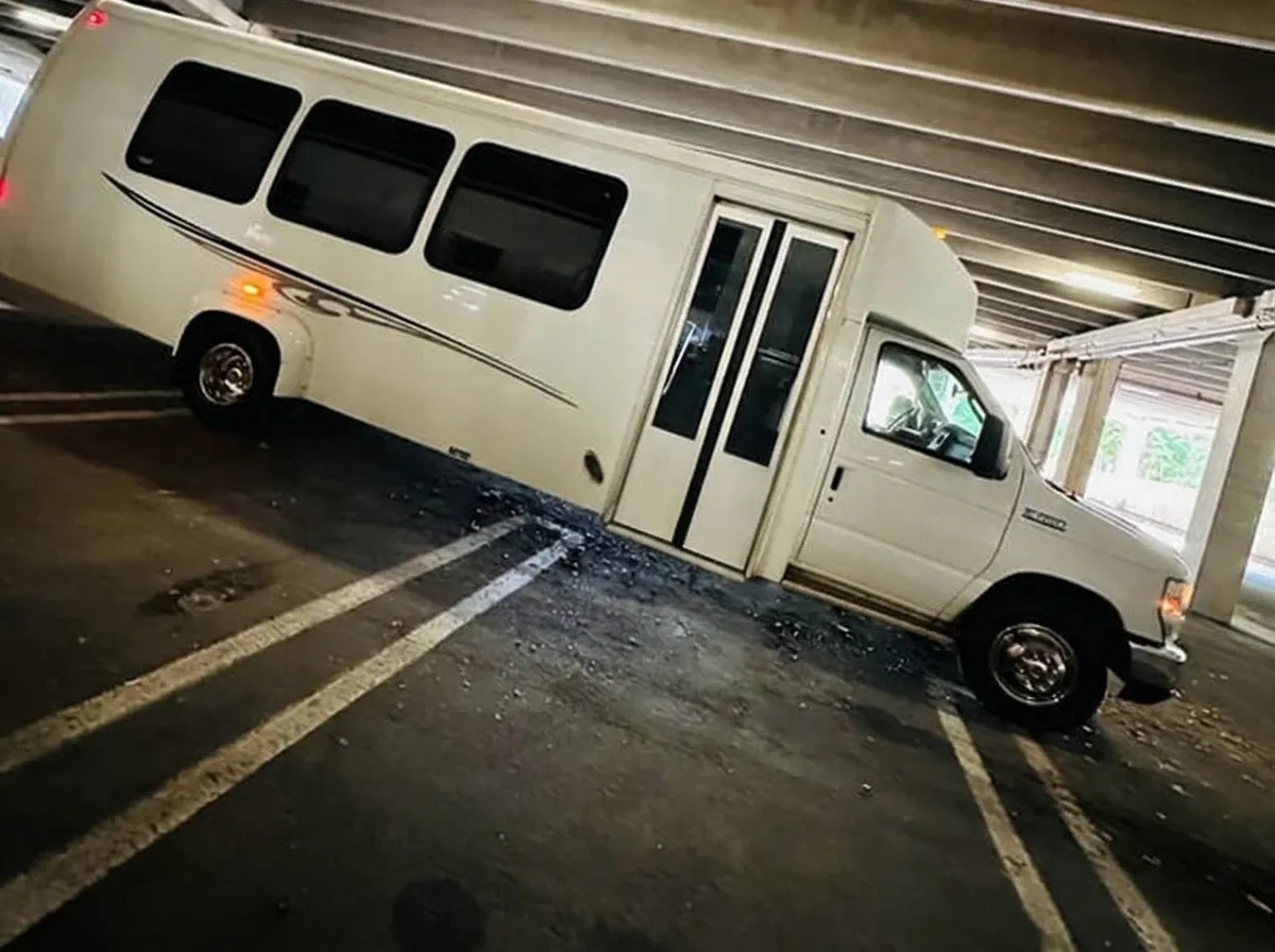 White Ford E-450 Series Party Bus no. 10