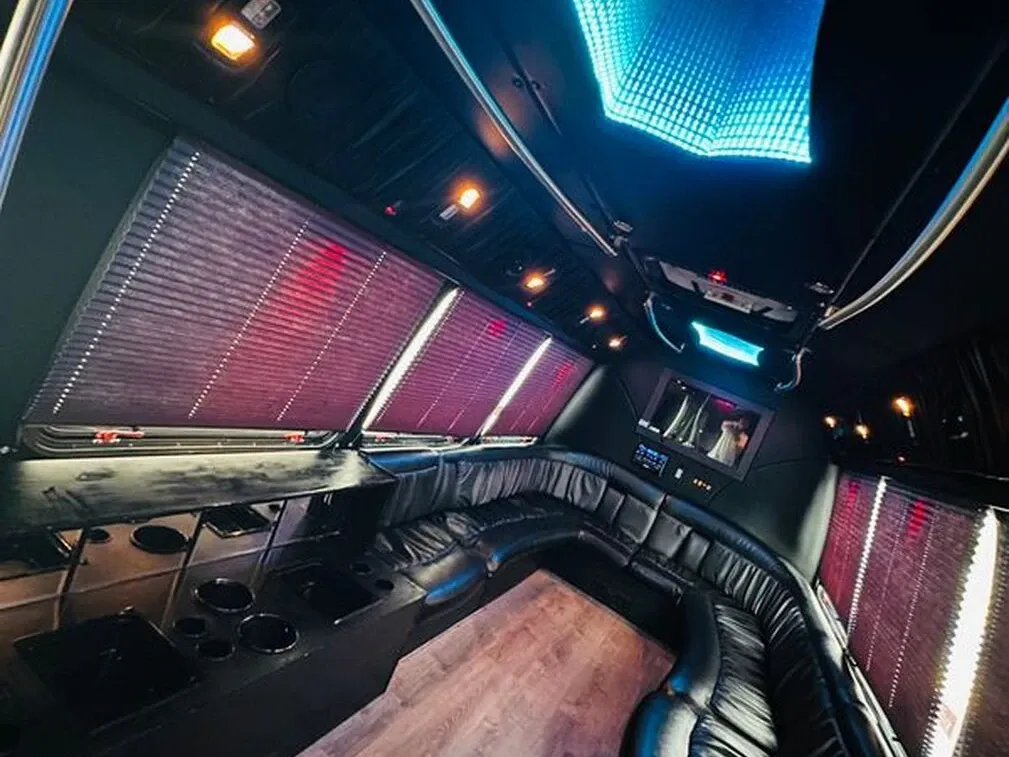 White Ford E-450 Series Party Bus no. 12