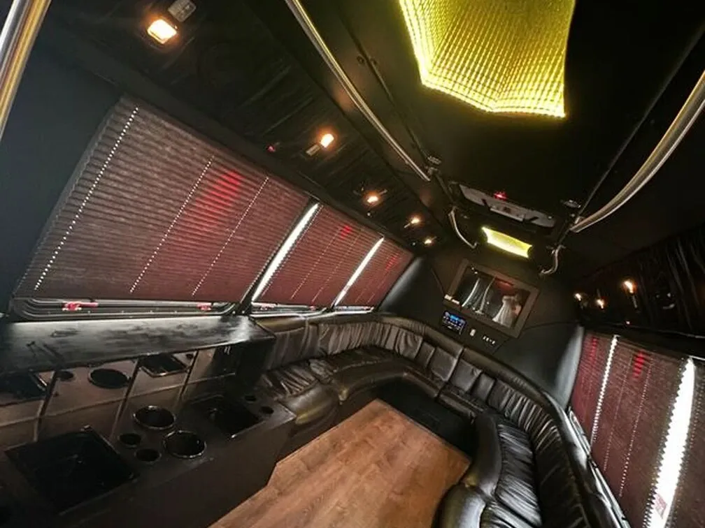 White Ford E-450 Series Party Bus no. 7
