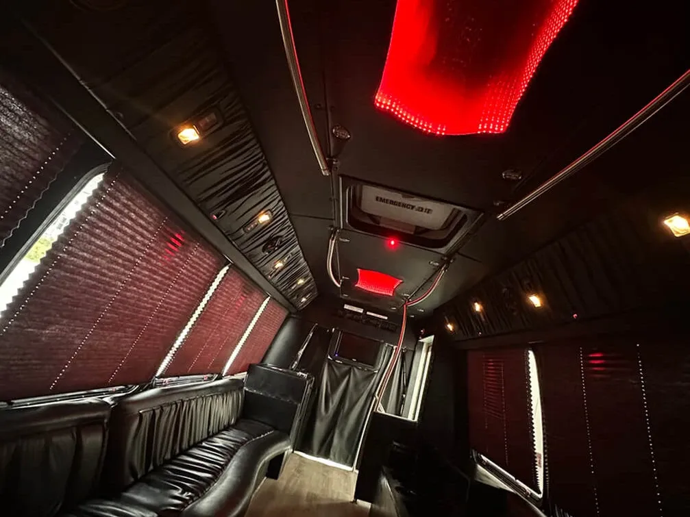 White Ford E-450 Series Party Bus no. 2