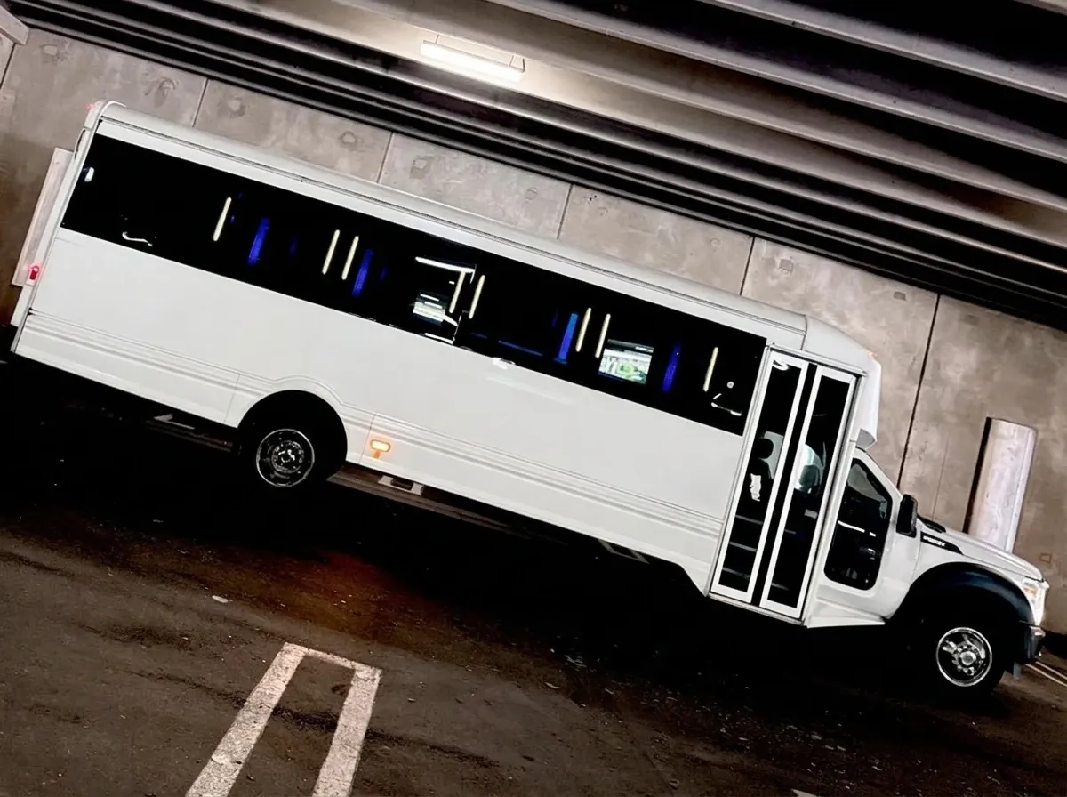 White Ford F-550 Party Bus no. 3