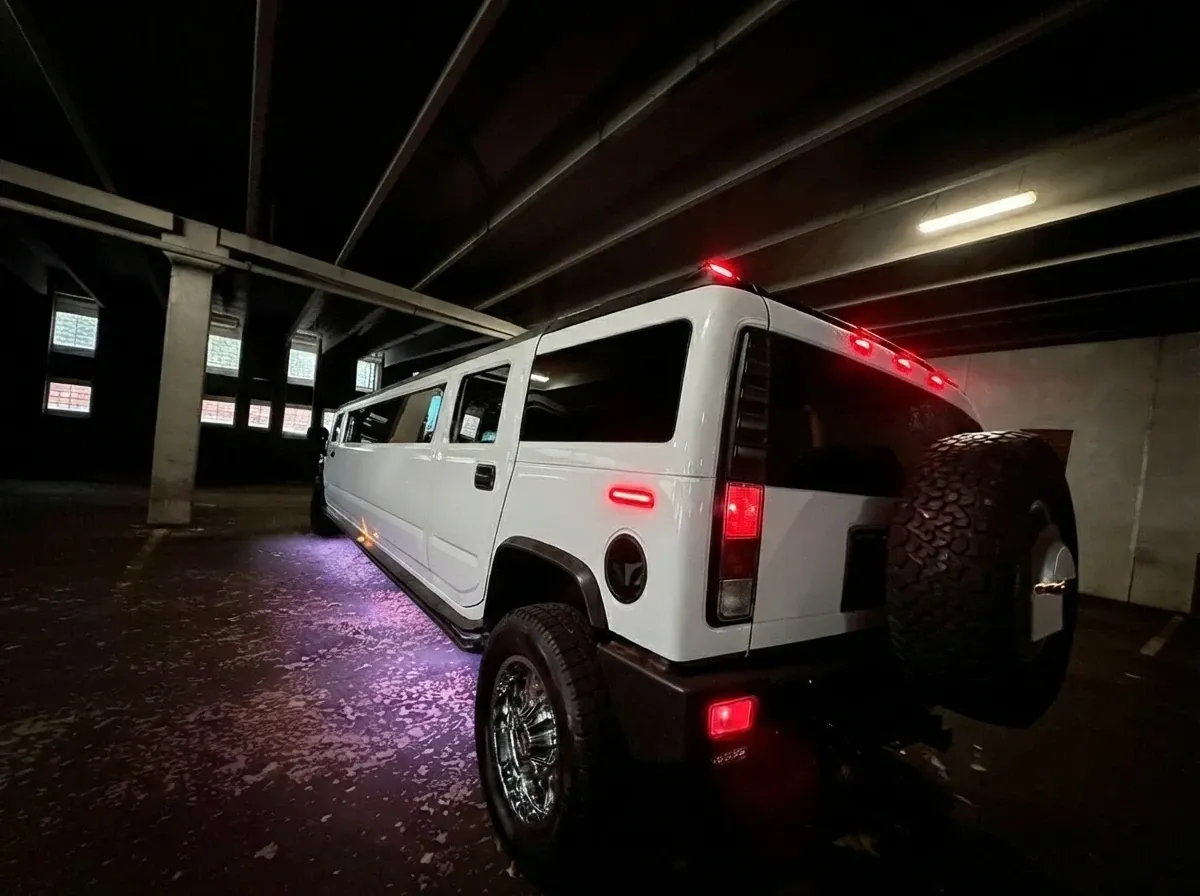 White H2 Hummer no. 8