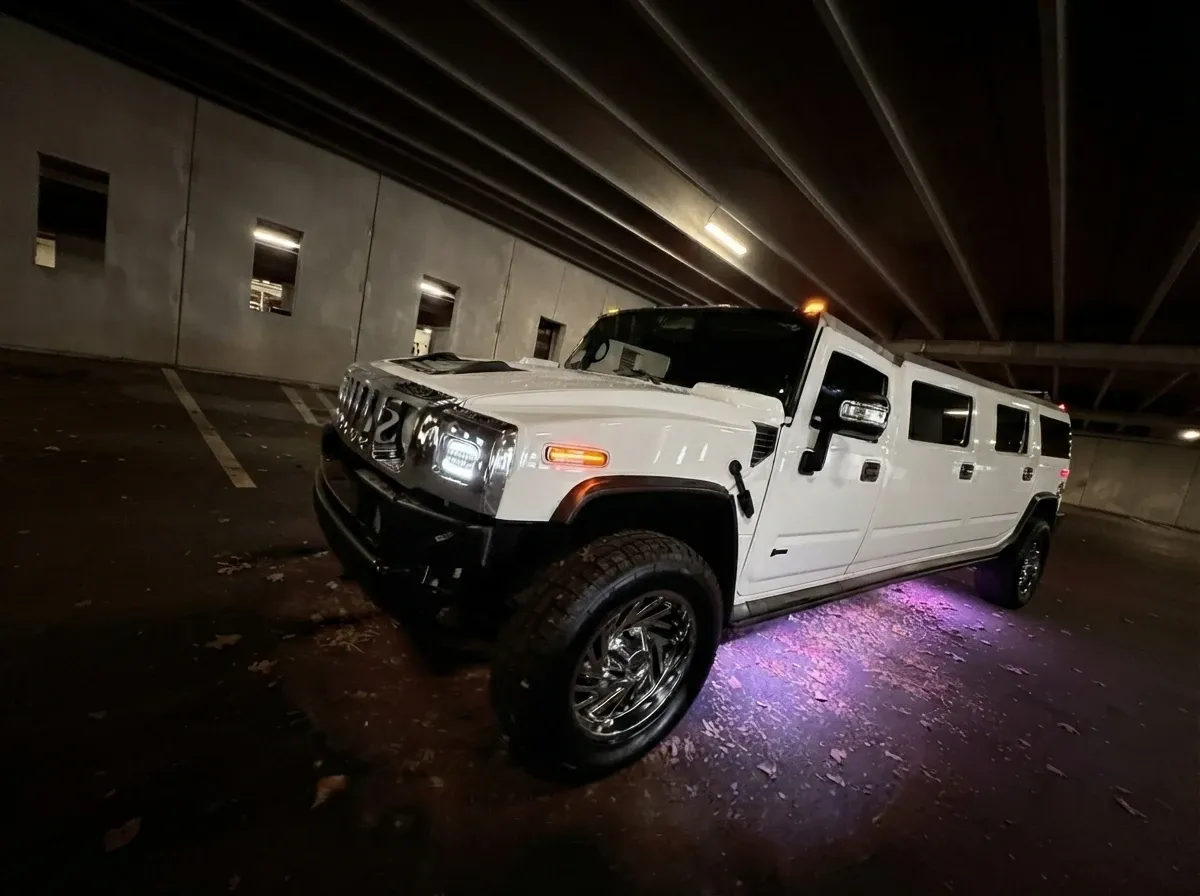 White H2 Hummer no. 12