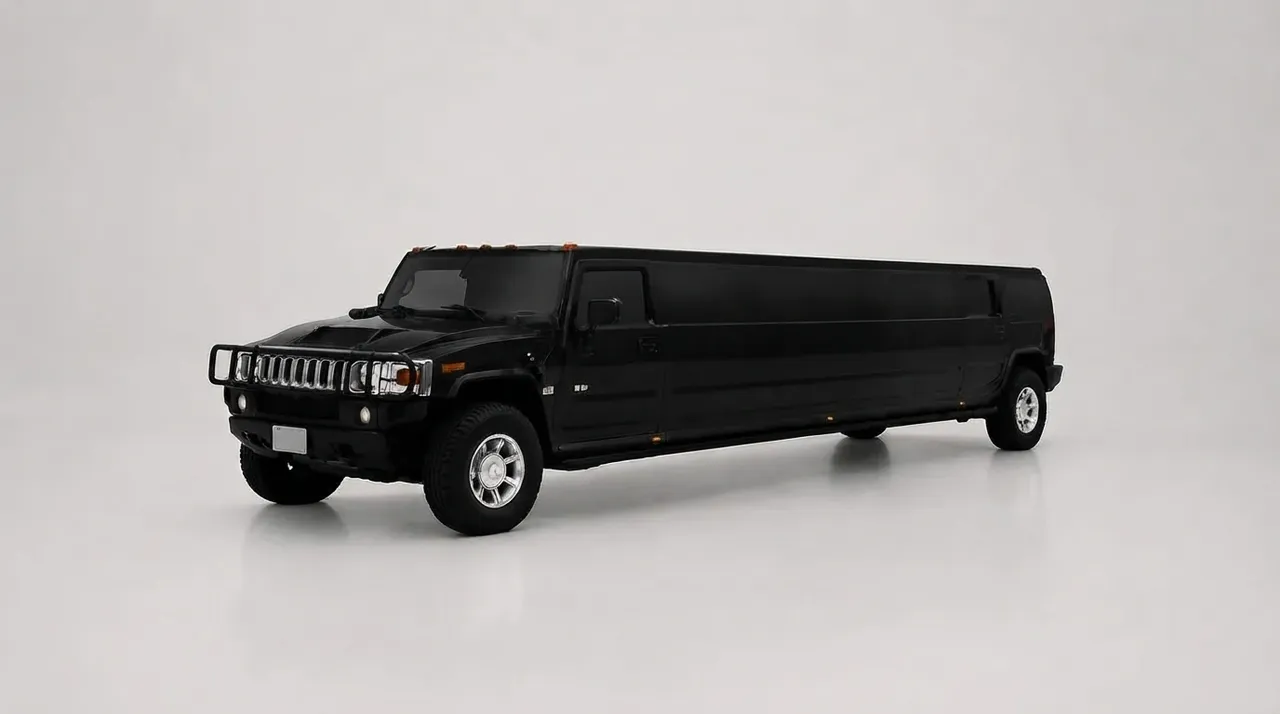 Black Hummer H2 Limousine offered for limo rental