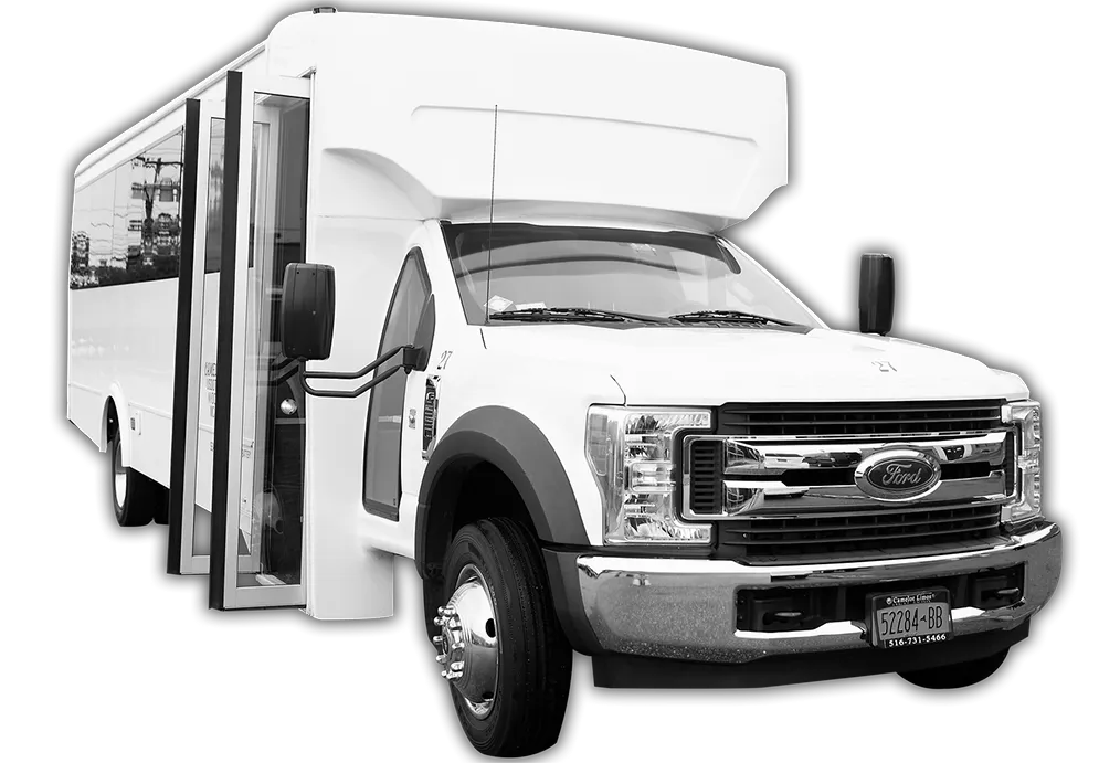 Limousine Bus White Limousine Bus for party bus rental