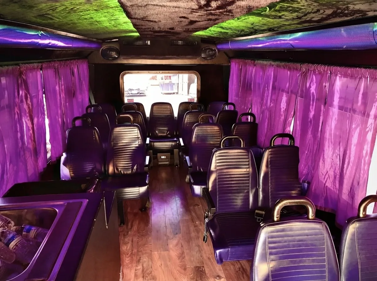 White Limousine Party Bus no. 2