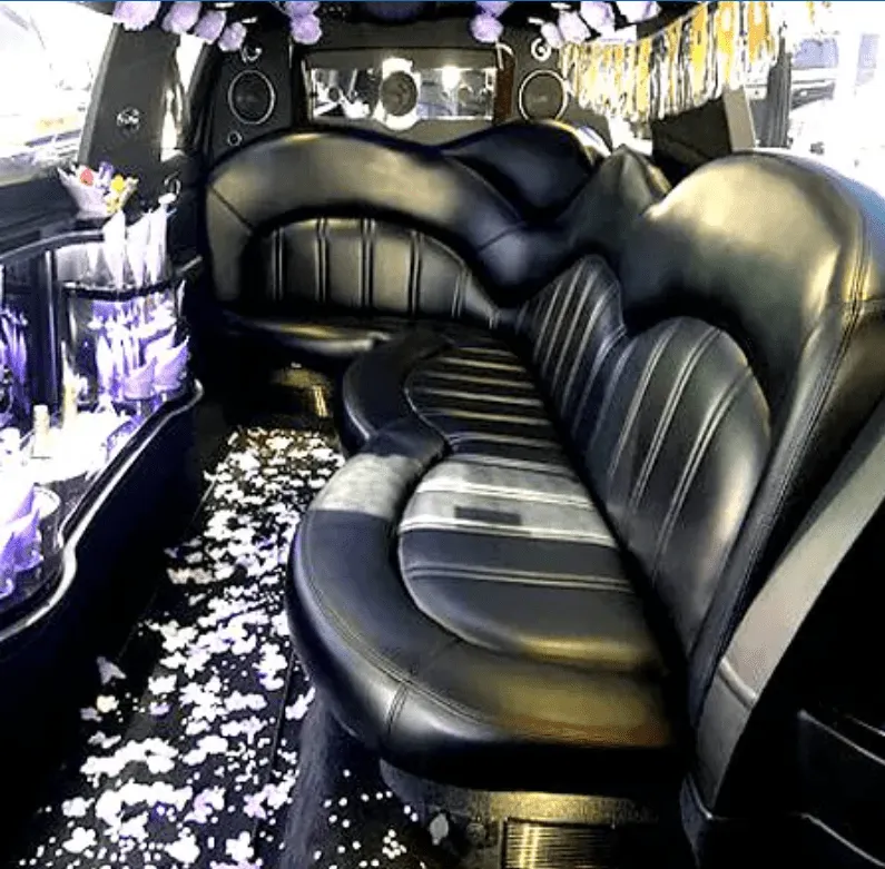 Lincoln MKT Limo interior with sofa-style seating for limo rental in Inyo County, CA Lincoln MKT Limo interior with sofa-style seating for limo rental in Inyo County, CA