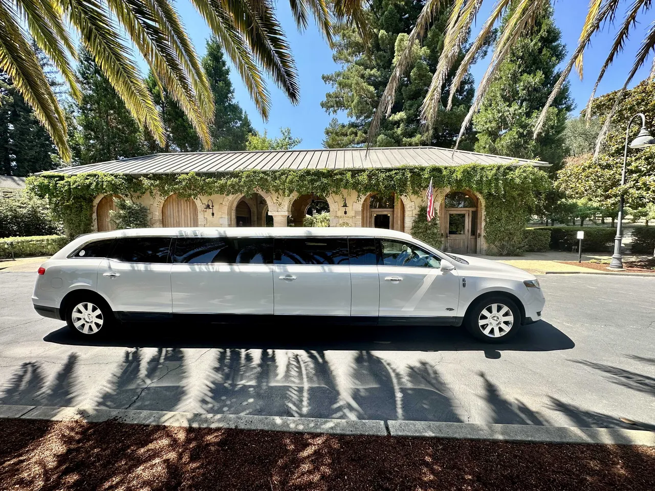 White Lincoln MKT Limo for limo rental in Madera County, CA White Lincoln MKT Limo for limo rental in Madera County, CA