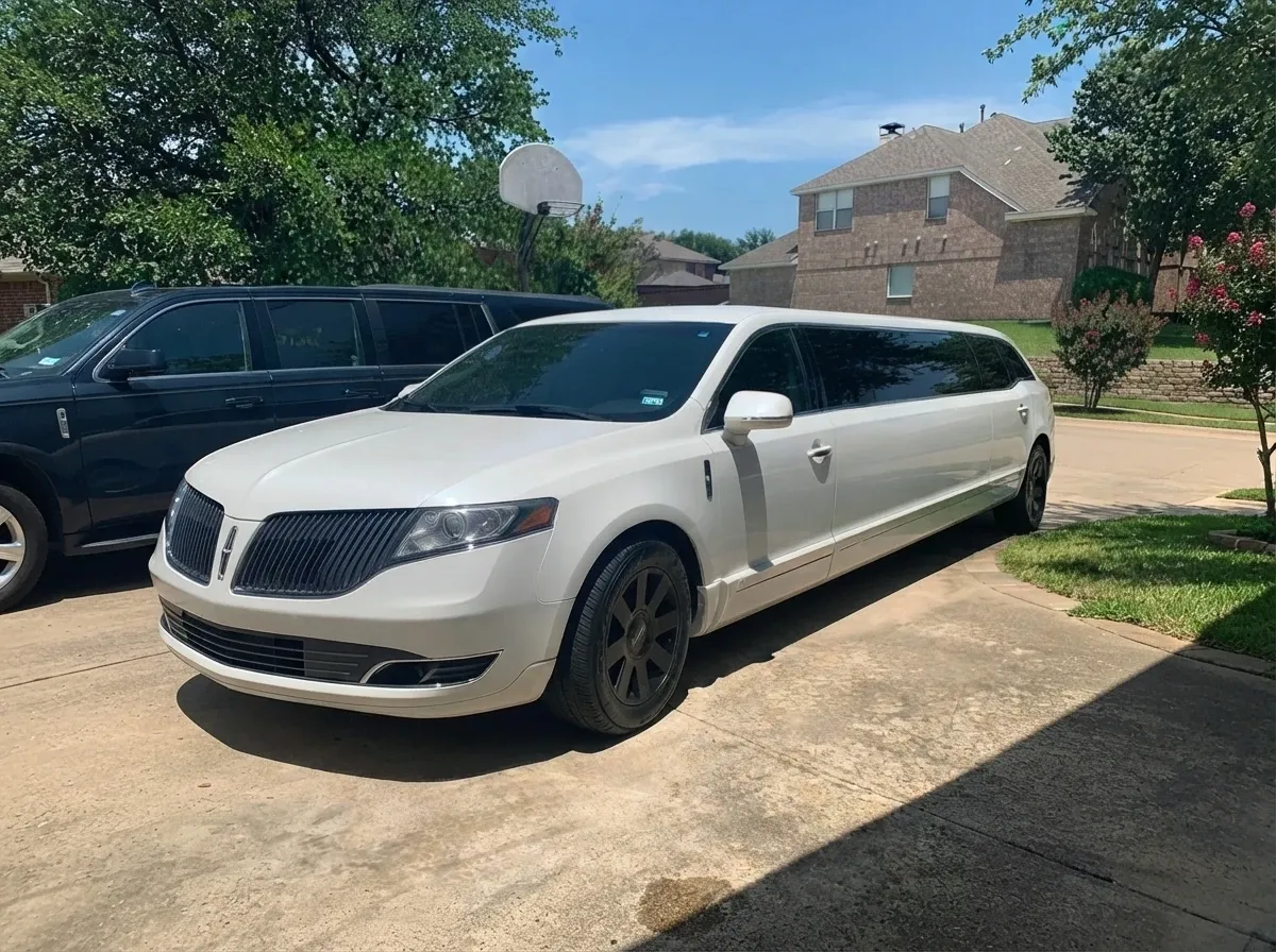 White Lincoln MKT Limousine offered for limo rental