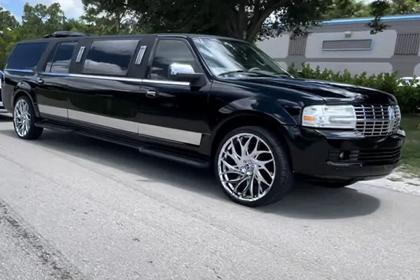 Lincoln Navigator Stretch Limousine offered for limo rental