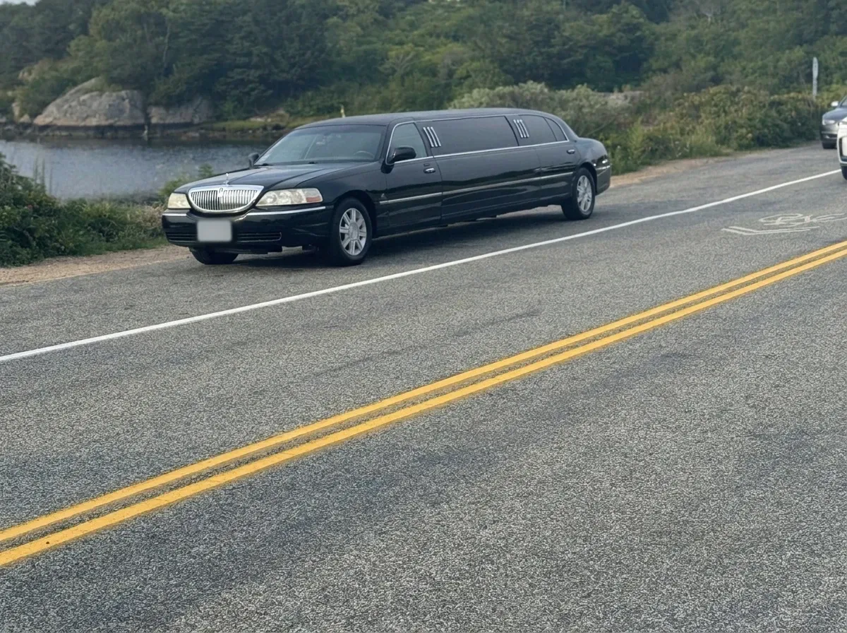 Black Lincoln Town Car Limousine no. 2