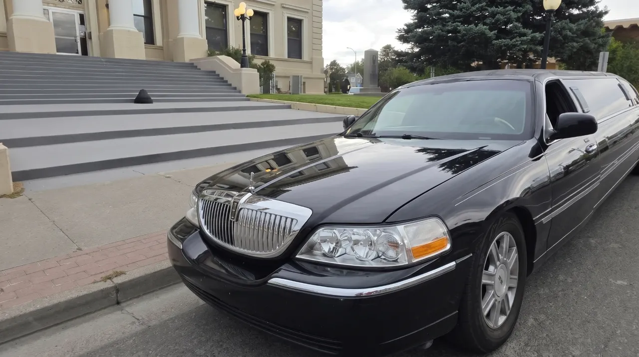 Black Lincoln Town Car Limousine offered for limo rental