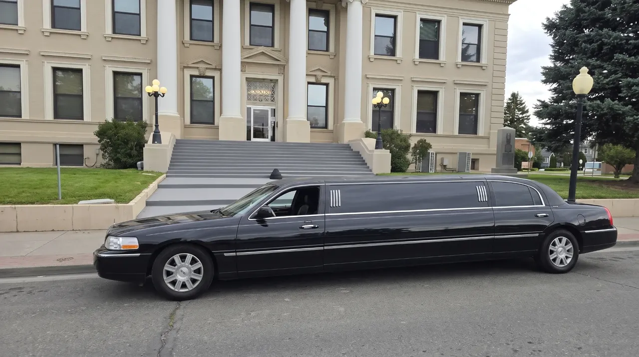 Black Lincoln Town Car Limousine no. 2
