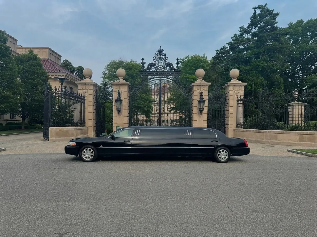 Black Lincoln Town Car Limousine offered for limo rental