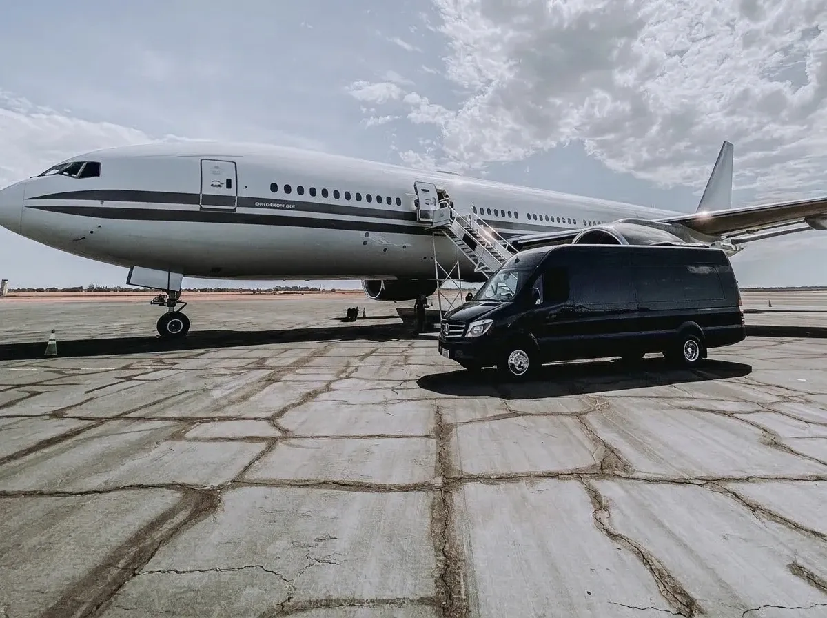 Mercedes-Benz Limousine Sprinter Party Van Black Mercedes-Benz Limousine Sprinter Party Van offered for party bus rental