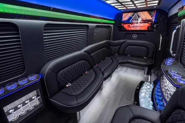 Mercedes-Benz Sprinter Limousine Mercedes-Benz Sprinter Limousine offered for party bus rental