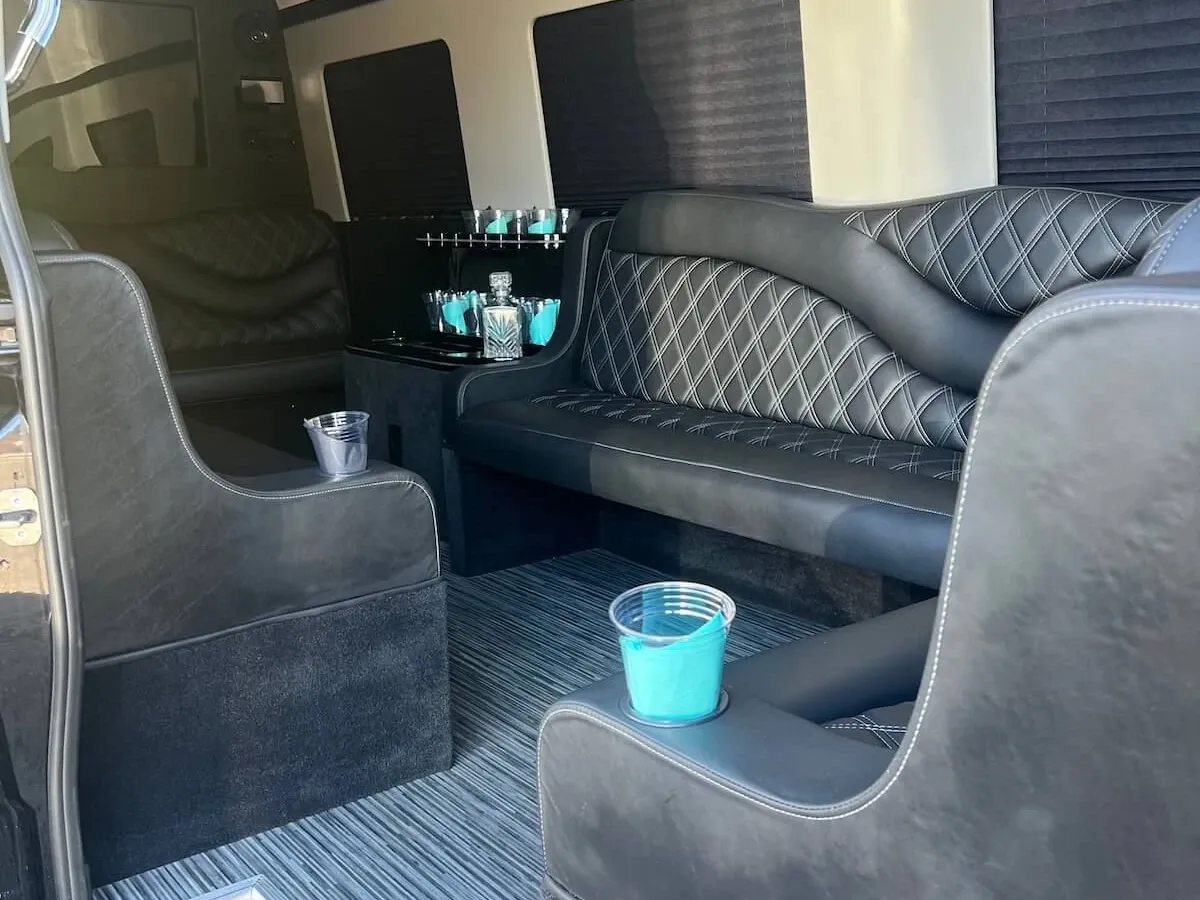 Mercedes-Benz Sprinter Limousine offered for party bus rental