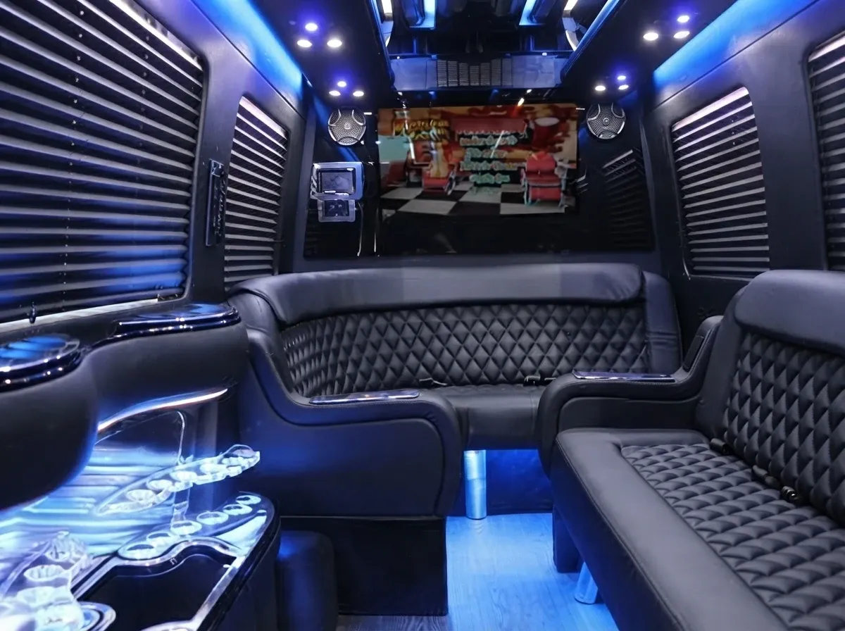 Black Mercedes-Benz Sprinter Limousine no. 8