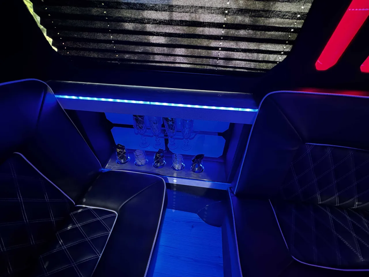 Silver Mercedes-Benz Sprinter Party Limousine Bus no. 2