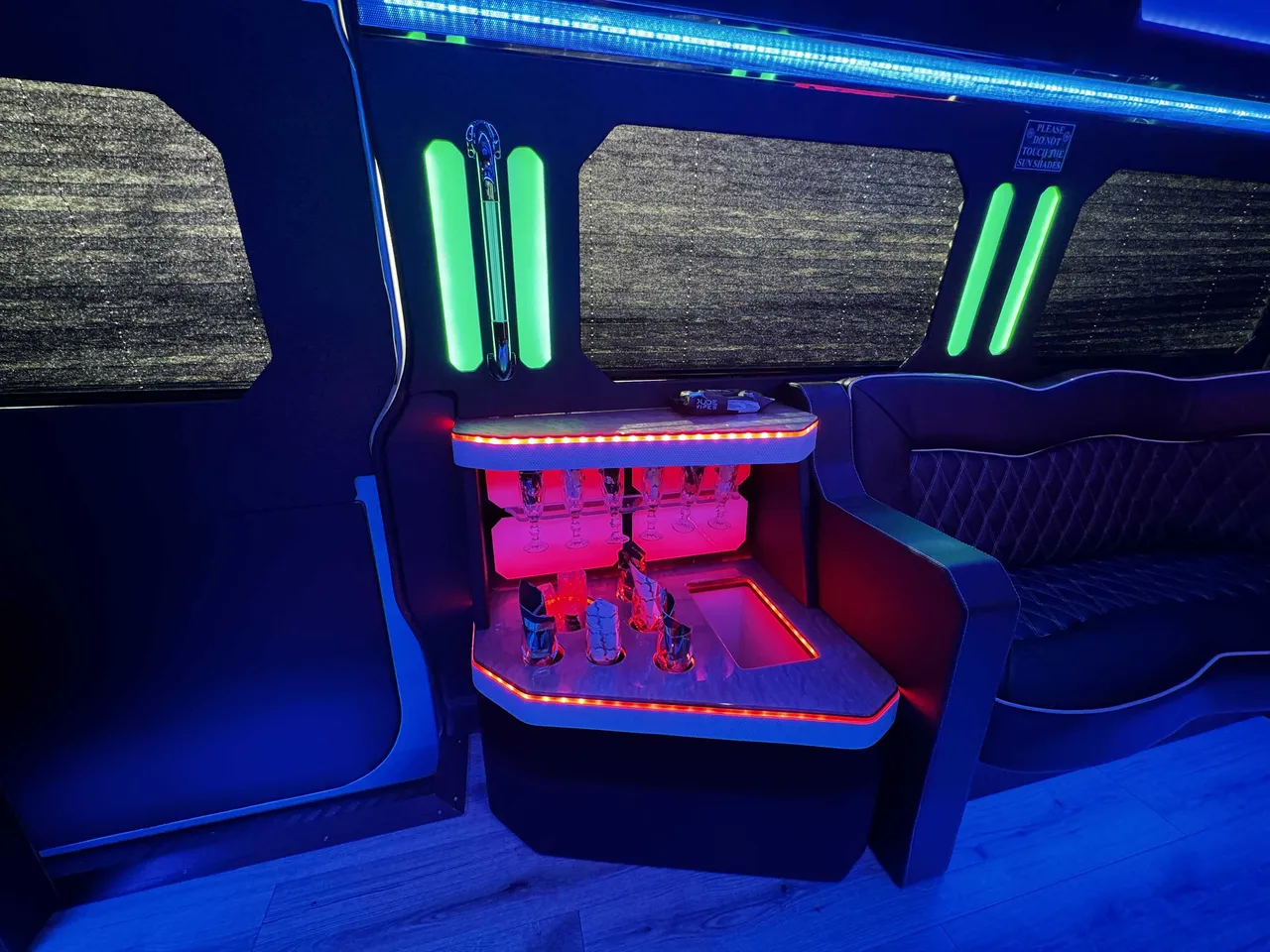 Silver Mercedes-Benz Sprinter Party Limousine Bus no. 3