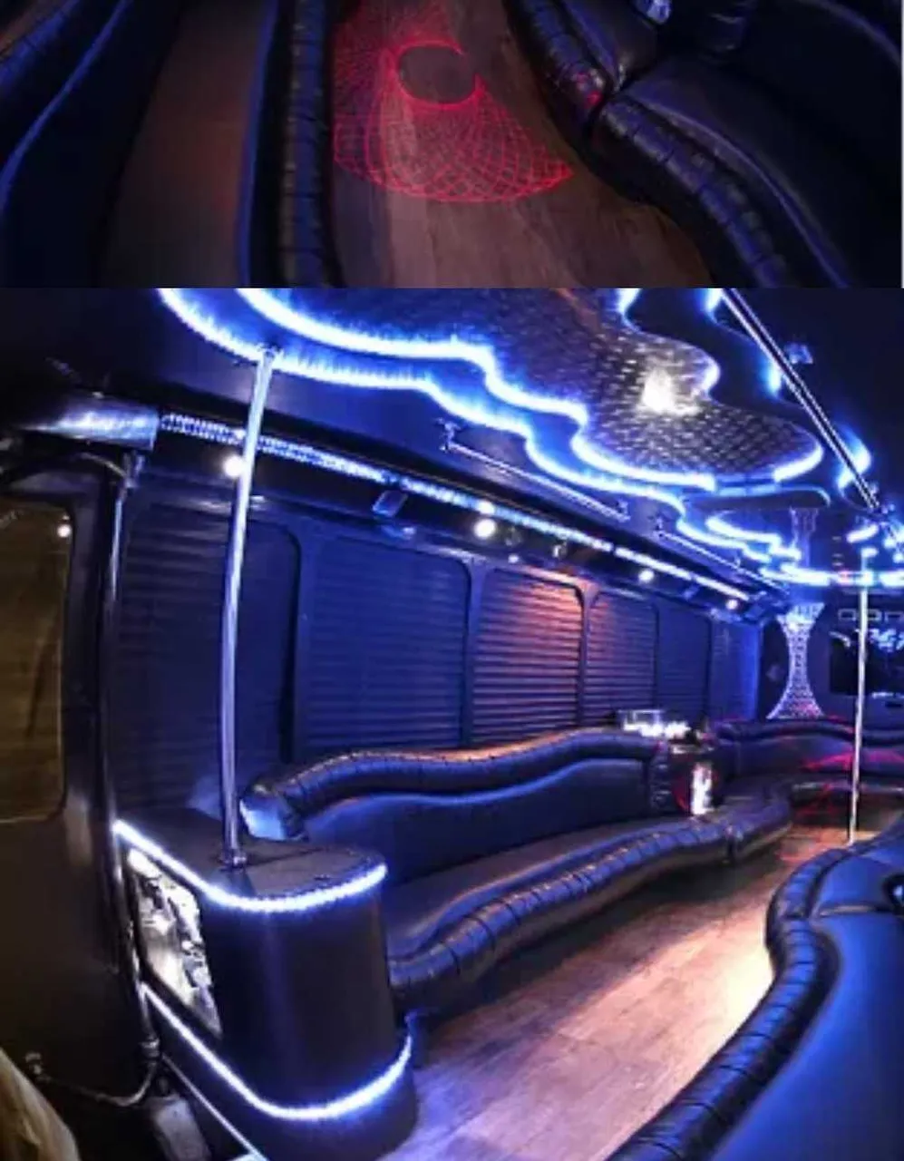 Party Bus interior for party bus rental Party Bus interior for party bus rental