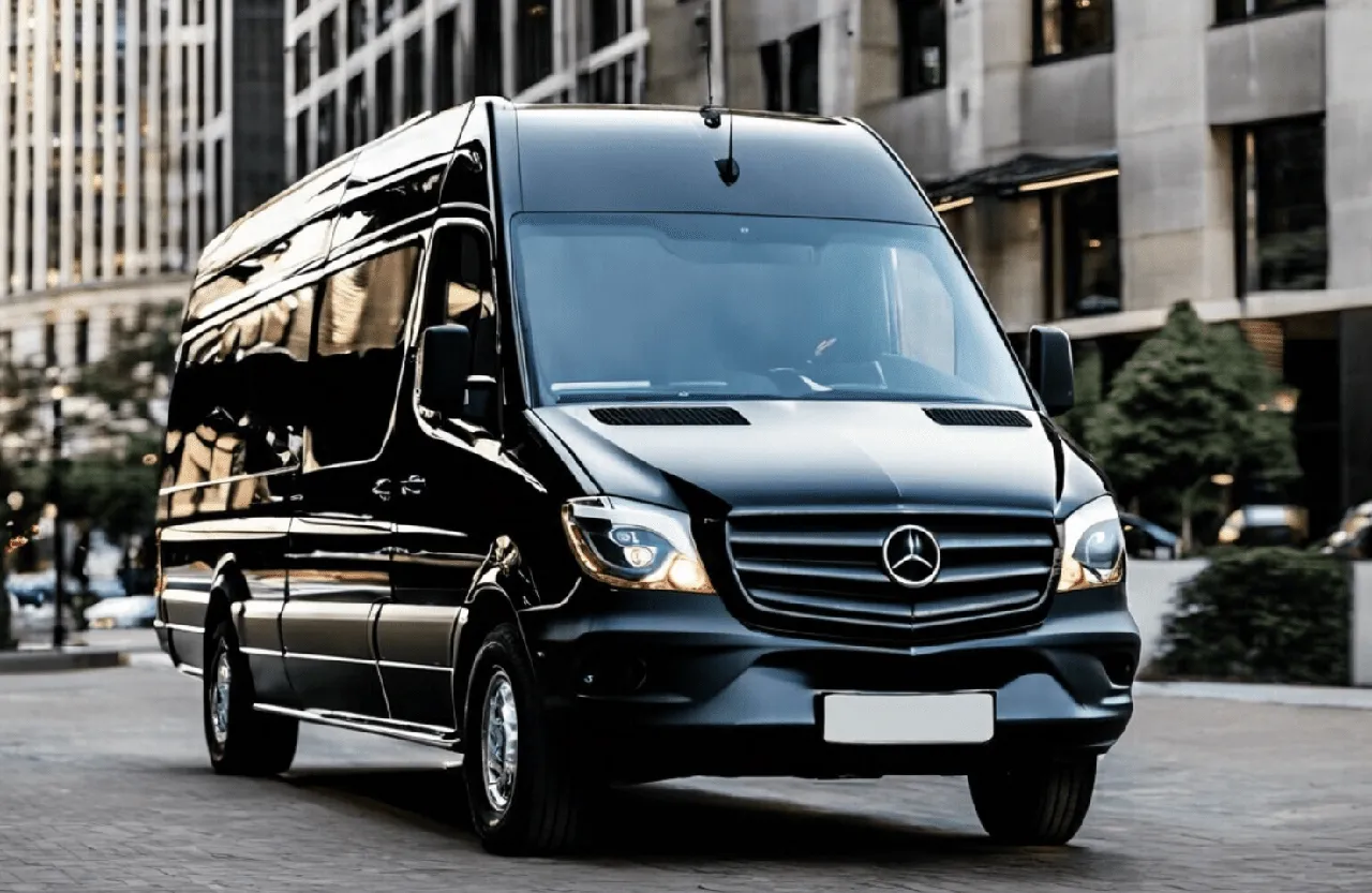Black 15 Passenger Party Bus for party bus rental