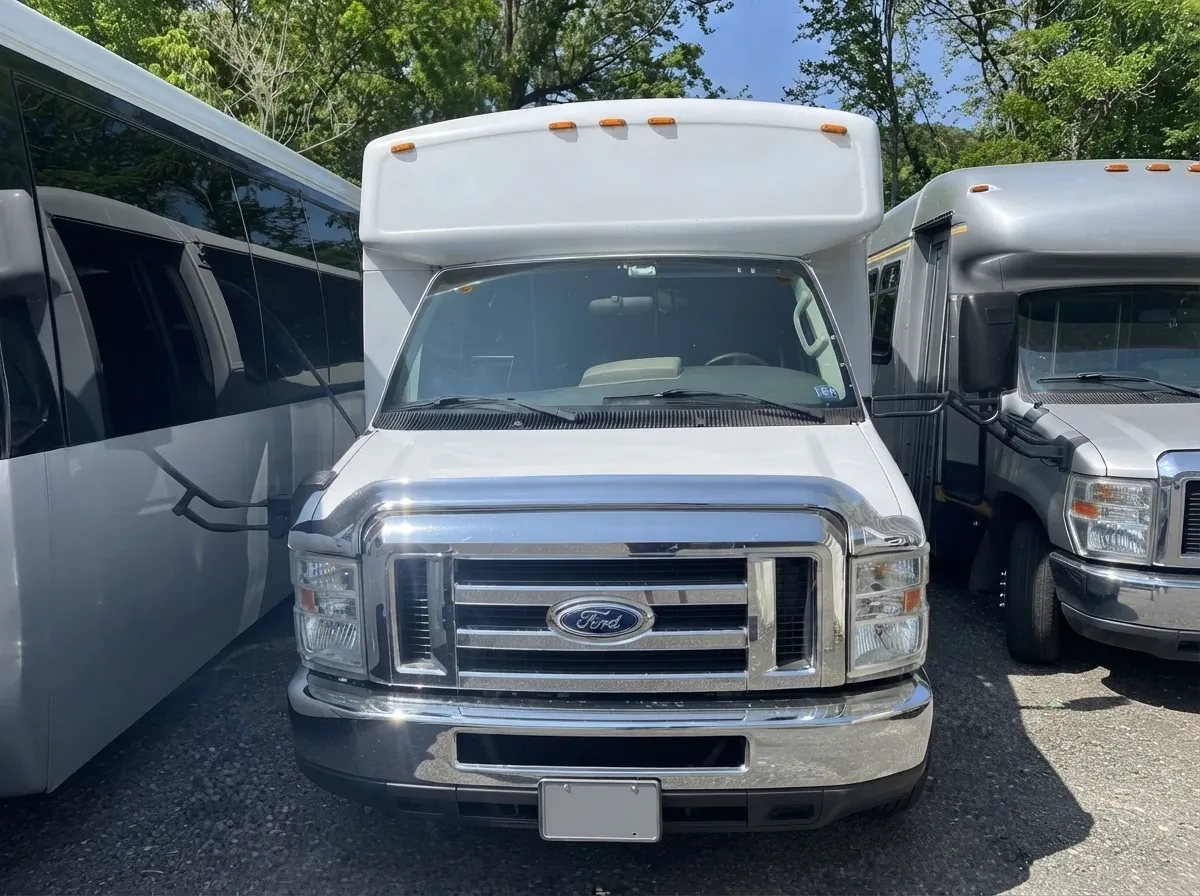 White 18 Passenger Party Bus no. 3