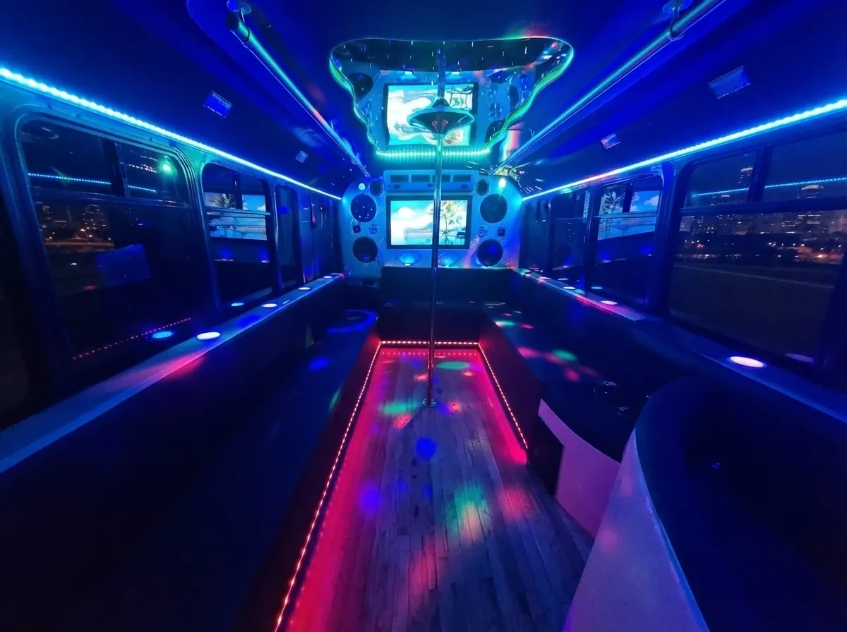 Black 25 Passenger Party Bus no. 2