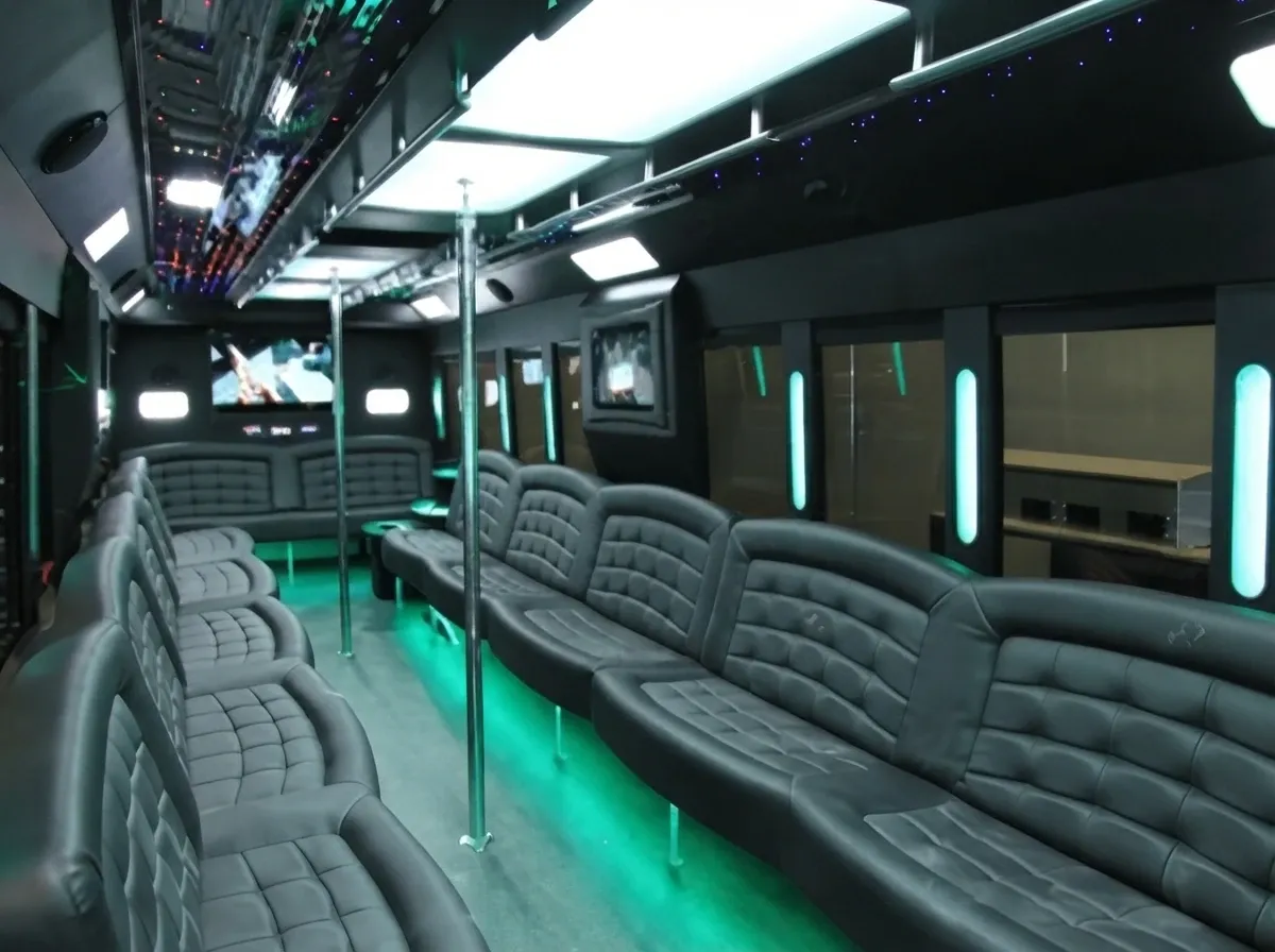 White 40 Passenger Party Bus no. 2