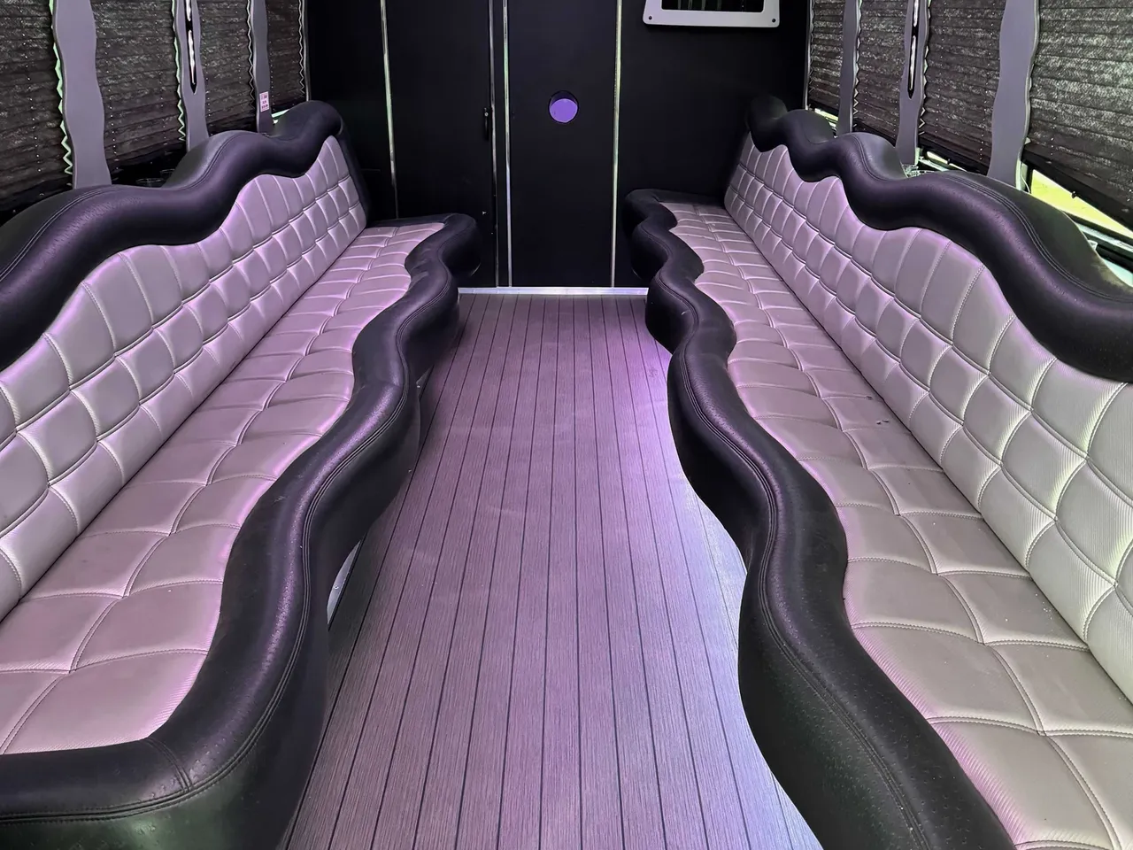 White 24 Passenger Party Bus no. 2