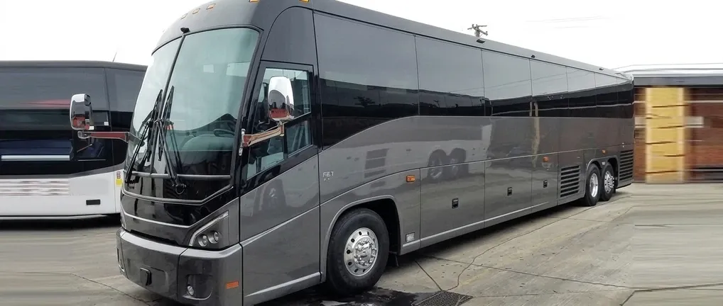 Silver Party Bus offered for party bus rental