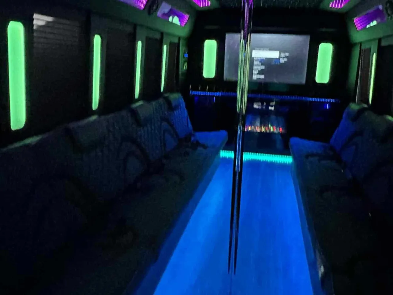 White 18 Passenger Party Bus no. 2