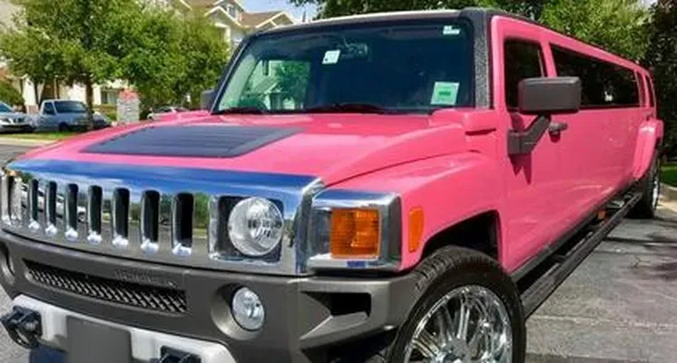 Pink Hummer Stretch Limousine offered for limo rental