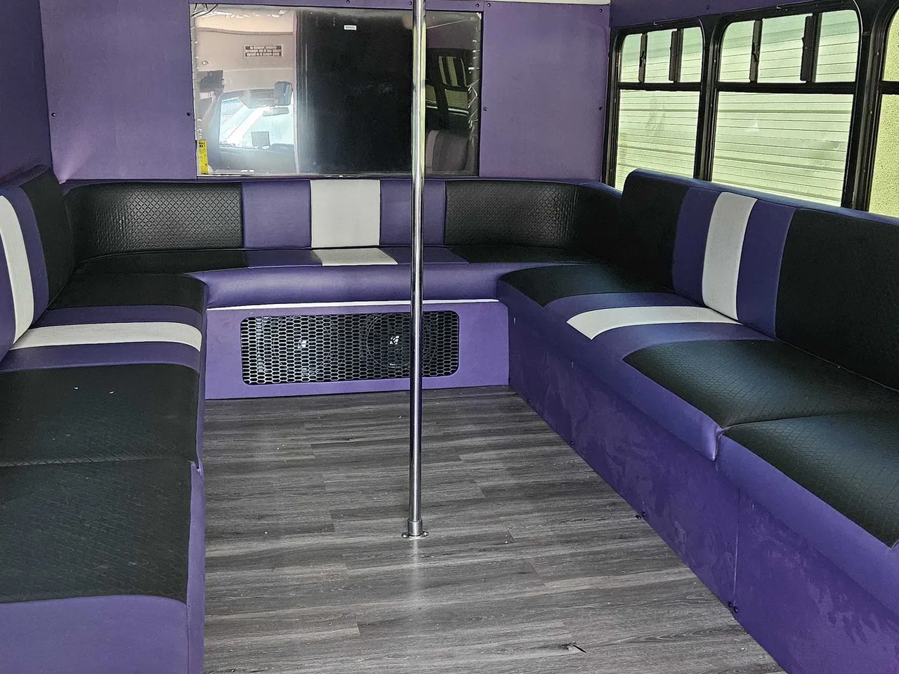 Purple Magic White Purple Magic offered for party bus rental