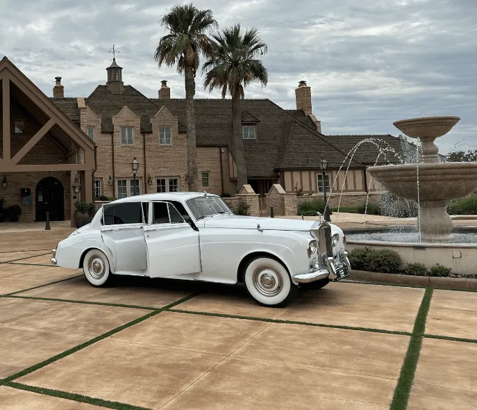 White Rolls-Royce exterior shot