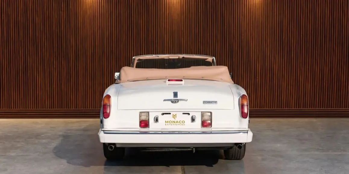 White Rolls-Royce Corniche 1975 exterior shot no. 4 — convertible roof